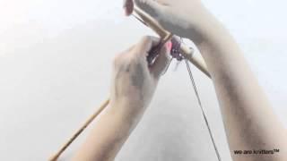 How to knit with two different needles | We Are Knitters