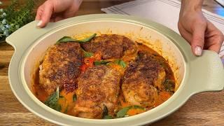 This chicken breast is so delicious that I cook it twice a week! Best Tuscan Chicken recipe!