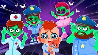 Zombie Dance | Zombie epidemic Song ‍️‍️ Comy Zomy Kids Songs