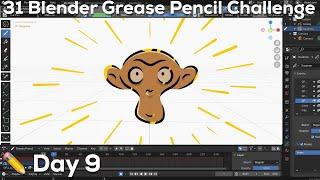 31 Days of Blender Grease Pencil Challenges - Day 9: Guides and Grids