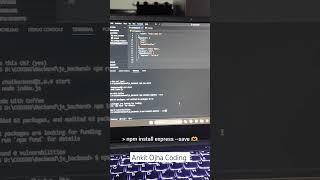 install Express JS in VS Code #js #backenddevelopment #ankitojha #codewithcoffee #ankitojhacoding