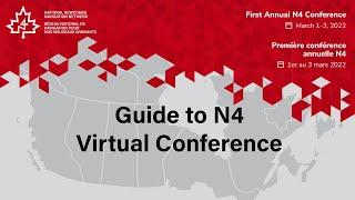 Guide to N4 Virtual Conference