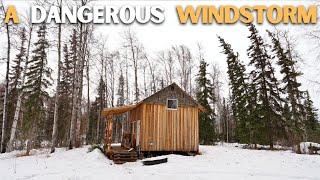 Freak WINDSTORM Almost Destroyed My Structure | Cabin Life Off-Grid