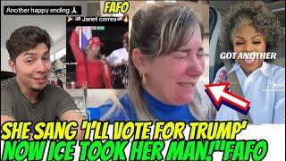 Singer of ‘I Will Vote for Trump’ Now CRYING After ICE Detains Her Partner!”#usa #fafo