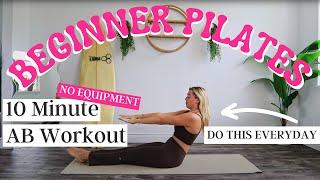 10 MIN AB WORKOUT | NO EQUIPMENT | Pilates Abs Sculpt - Callie Jardine