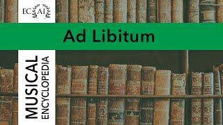 AD LIBITUM (in English)