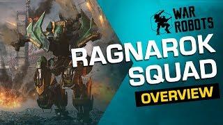 War Robots Overview: Ragnarok Squad [Tyr, Fenrir Loki] (new robots)