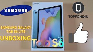 Samsung Galaxy Tab S6 Lite Unboxing and Initial set up