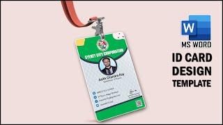 MS Word Tutorial: Company ID Card Design in MS Word| Identity Card design #Staff ID Card design 2022