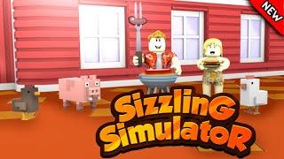 ПРОДОЛЖАЕМ ГОТОВИТЬ СТЕЙКИ В РОБЛОКСЕ. СИМУЛЯТОР ГРИЛЯ. ROBLOX SIZZLING SIMULATOR.