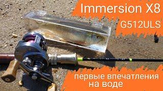 Китайская стекляха Immersion X8, первая рыбалка, первые впечатления.