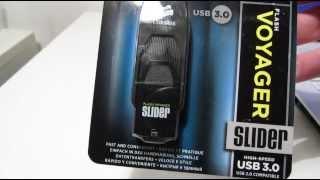 Corsair Flash Voyager Slider USB 3.0 Drive Speed Test / Review / Unboxing