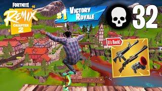 Fortnite *Chapter 2 Remix* | 32 Elimination Solo Squads Win Full Gameplay