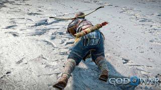 Подъём Атрея на стену Хримтура  God of War: Ragnarok  [4K] Бог войны: Рагнарёк