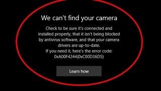 Fix We can't find your camera-Error code 0xA00F4244(0xC00D36D5) in Windows 10