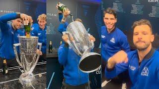 Alcaraz & Dimitrov CRAZY Reaction after Winning Laver Cup