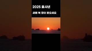 #2025년 #을사년 # 해돋이 #참샘tv #만성리 검은모래 해수욕장 해변