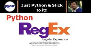 How to learn Regular Expression easily in Python | PyCSR | Learn Python Online with Pankaj Soni