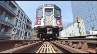 Train Cam 360 : POV Tracks on Court Square Station 7 train