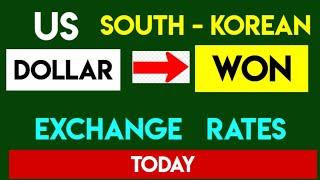 1 USD to KRW - Convert US Dollars to South Korean Won Currency Exchange Rates Today