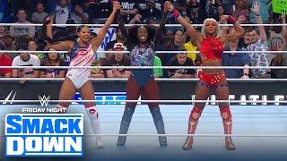 Bianca Belair, Jade Cargill and Naomi vs. The Unholy Union and Blair Davenport | WWE on FOX