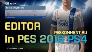 Как вставить форму в PES 2016 на PS4?