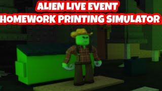 HOMEWORK PRINTING SIMULATOR LIVE EVENT