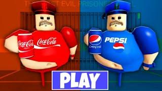 COCO COLA VS PEPSI BARRY'S PRISON RUN! (OBBY) ROBLOX || Jumpscare & Gameplay