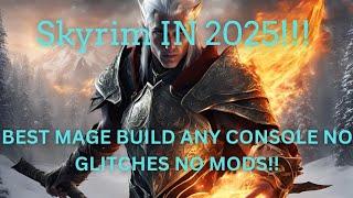 SKYRIM 2025 0 MANA COST MAGE BUILD‍️ (NO MODS NO GLITCHES)