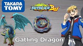 Gatling Dragon (Гатлинг Дрегон) B-199/Beyblayde Burst/Бейблейд Бёрст/обзор и битвы