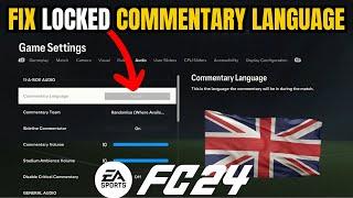 FIX Commentary Language Issue in FC 24 - EA Sports FC 24 Guide #fc24