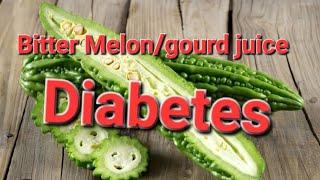 Bitter Gourd aka Bitter Melon juice said 2 be good for Diabetes #Diabetes #bittergourd #bittermelon