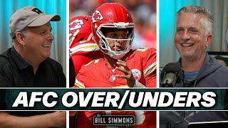 AFC Over/Unders with Cousin Sal | The Bill Simmons Podcast