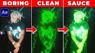 LIGHTNING OUTLINE GLOW EFFECT in After Effects! (editing vlog)