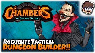 ROGUELITE TACTICAL DUNGEON BUILDER! | Let's Try Chambers of Devious Design