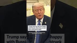 Trump says he's not happy with Russia for Kyiv strikes