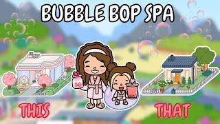 BUBBLE BOP SPA  & Home Makeover  🫧 Toca Boca House Ideas  TOCA GIRLZ