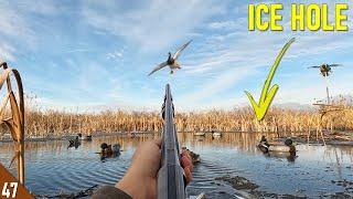 FIRST Ice Hole Hunt of the Year | 28 Gauge Duck Hunting