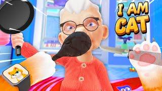 Can We FIGHT Granny as a Cat - I Am Cat VR!- ft.Oggy
