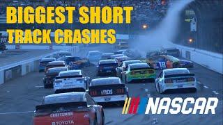 BIGGEST NASCAR SHORT TRACK CRASHES | PART 1