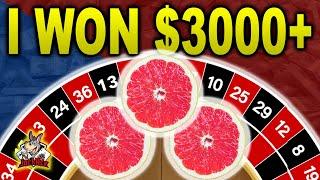 I WON $3000 EASILY!! "FOLLOWNACCI" #roulette #roulettestrategy