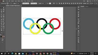 How To Draw The Olympic Games Logo In Adobe Illustrator - ROSHAN TECH