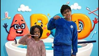 ABCD In The Morning Brush Your Teeth 🪥 | Rhymes for Kids | Sanidapa Family