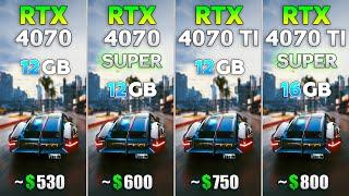 RTX 4070 vs. RTX 4070 SUPER vs. RTX 4070 Ti vs. RTX 4070 Ti SUPER – Test in 8 Spielen