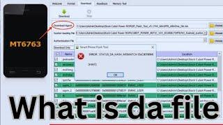 What is da file and how to use in sp flash tool?
