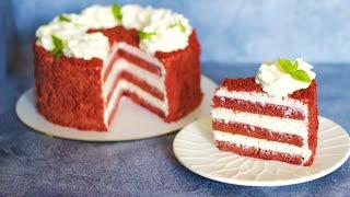 Red velvet! Low-calorie HEALTHY cake! Subtitles