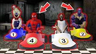 Granny, Spider Man, Ice Scream vs Thanos - funny horror animation parody (part 10)