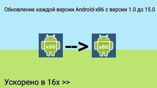 Обновление каждой версии Android-x86 (Ускорено в 16 раз)