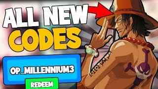 ALL ONE PIECE MILLENNIUM 3 CODES! (March 2021) | ROBLOX Codes *SECRET/WORKING*