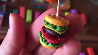 Бургер из пластилина!!!.....How to make a burger with plasticine!